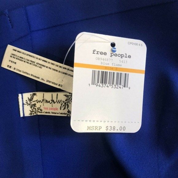 Free People Nina Bandeau Tube Top Blue NWOT - Picture 4 of 4